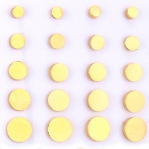 S4U Zlacené ocelové náušnice kolečka, 8 mm - OPN1156-08