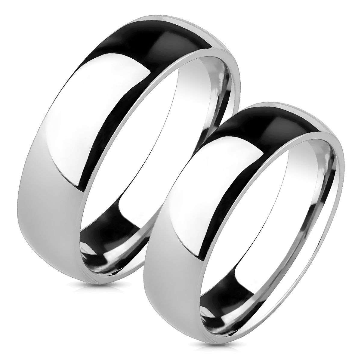 NUBIS NSS1010 Snubní prsteny chirurgická ocel - pár