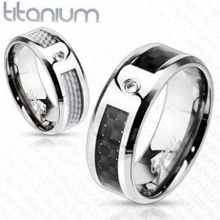 TT1033+TT1034 Titanové snubní prsteny - pár