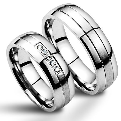 NUBIS NSS1002 Snubní prsteny chirurgická ocel - pár - NSS1002,NSS1000