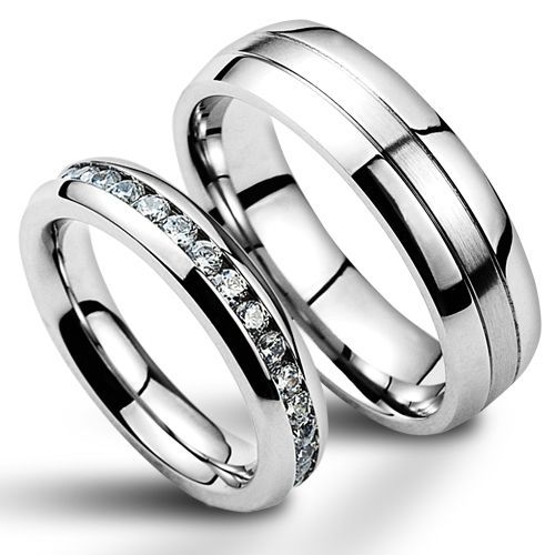 NUBIS NSS1004 Snubní prsteny chirurgická ocel - pár - NSS1004,NSS1000