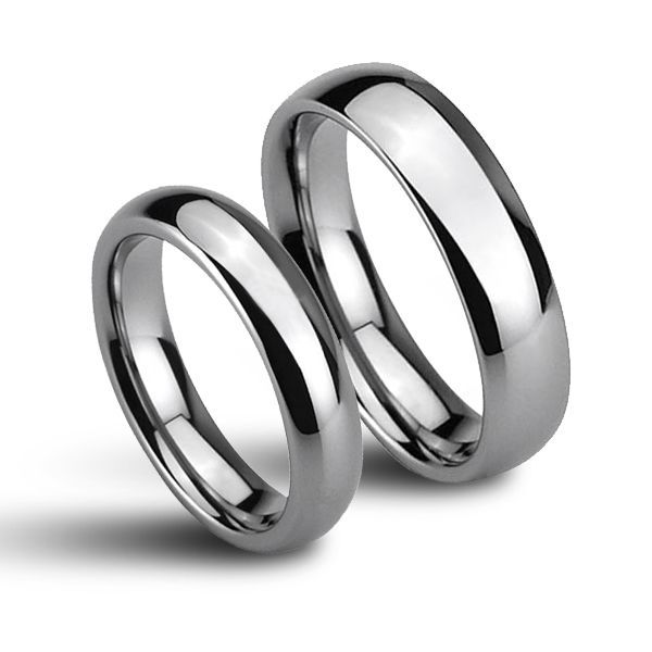 NUBIS NWF1025 4+6mm Wolframové snubní prsteny - pár - NWF1025-6,NWF1025-4