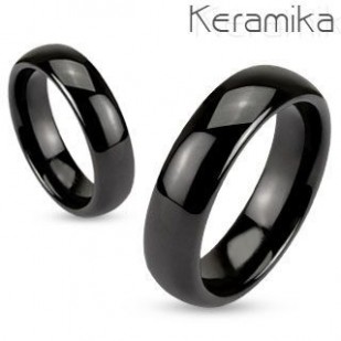 Keramické snubní prsteny černé - pár