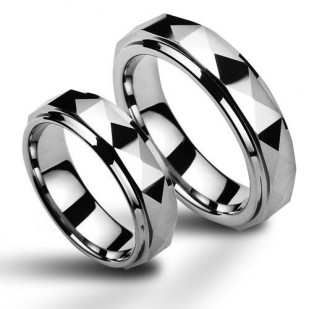 NWF1037 Wolframové snubní prsteny - pár