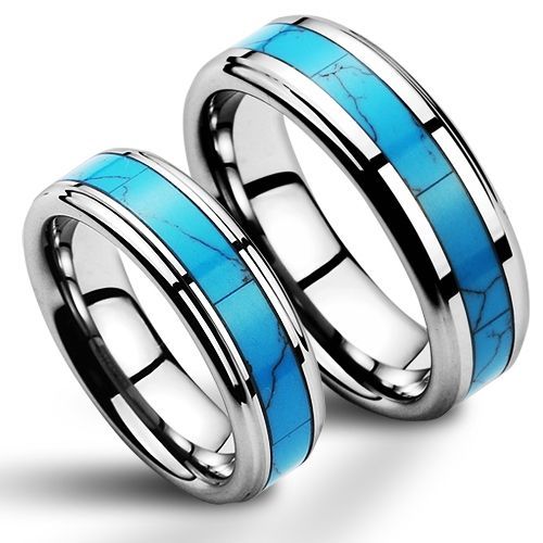 NUBIS NWF1055 Wolframové snubní prsteny - pár