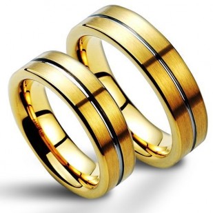 NWF1053 Wolframové snubní prsteny - pár