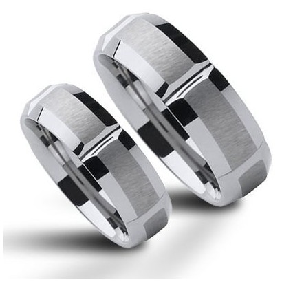 NWF1058 Wolframové snubní prsteny - pár