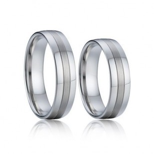 AN1041 Stříbrné snubní prsteny AG 925/1000  - pár
