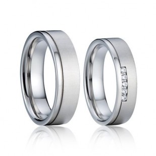 AN1040 Stříbrné snubní prsteny AG925/1000 - pár
