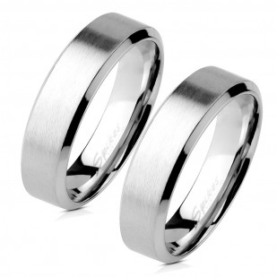 OPR1393 Snubní prsteny ocel - pár 6+6 mm