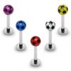 Piercing do brady - labreta - fotbalový míč