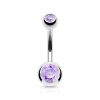 Piercing do pupíku - banánek (červená)