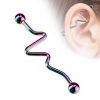 Industrial piercing 1,6 x 38 mm (černá)