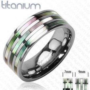 TT1009 Titanové snubní prsteny - pár