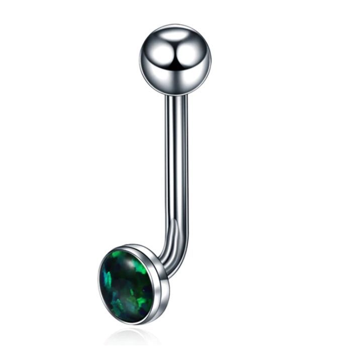 Levně S4U Christina piercing opál (zelená) - KT002-OP19