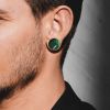 Skleněný plug do ucha fialový (8 mm)