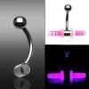 Piercing banánek PARTY chirurgická ocel - svítící HW2700