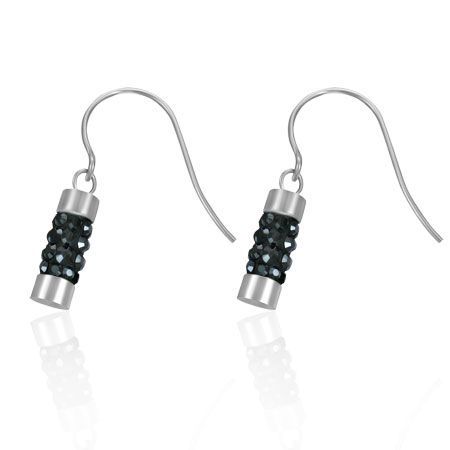 Levně Naušnice chirurgická ocel se Swarovski krystalky