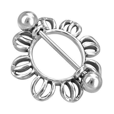 Levně Piercing do bradavky chirurgická ocel LCNP083