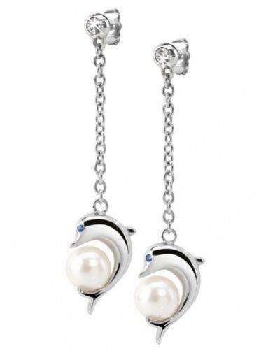 Naušnice chirurgická ocel Morellato Animalia delfín SKP11