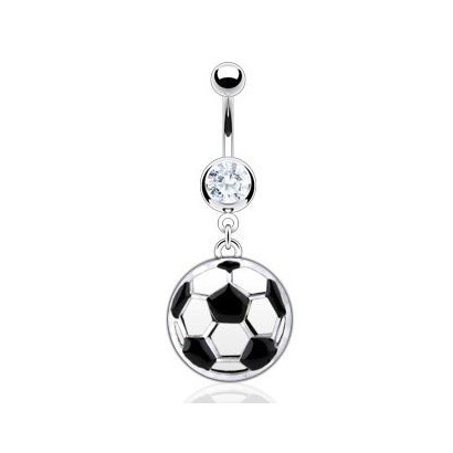 Piercing do pupíku fotbalový míč WP01043