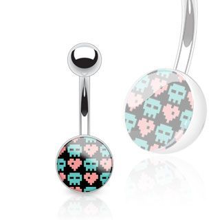 Levně Piercing do pupíku HWNS30SH2