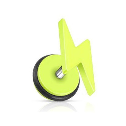 Piercing falešný plug blesk HWPSFX57
