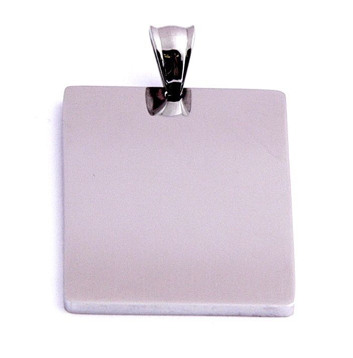 Přívěsek chirurgická ocel velká destička