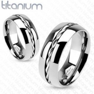 Titanové snubní prsteny 1 pár HWRTM3656