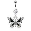 Piercing do pupíku motýl HWN14964