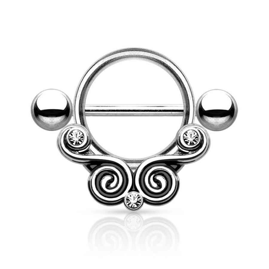 Levně Piercing do bradavky chirurgická ocel HWK15777