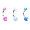Luxusní piercing do pupíku s opálem HWNS82