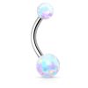Luxusní piercing do pupíku s opálem HWNS82