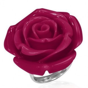 Prsten chirurgická ocel růže LRWX015