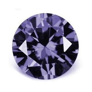 CZ Kubický zirkon - Light Tanzanite, pr. 2.00 mm