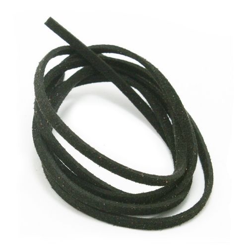 S4U Semišová šňůrka černá 2,5 mm, délka 100 cm - LR8001