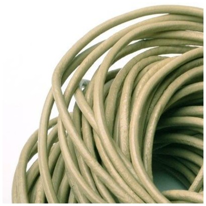 Kožená šňůrka hnědošedá, tl. 2 mm