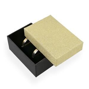 S4U Dárková krabička na snubní prsteny zlatá/černá - KR0069-GD