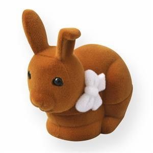 S4U Semišová dárková krabička - zajíček hnědý - KR0006-BR