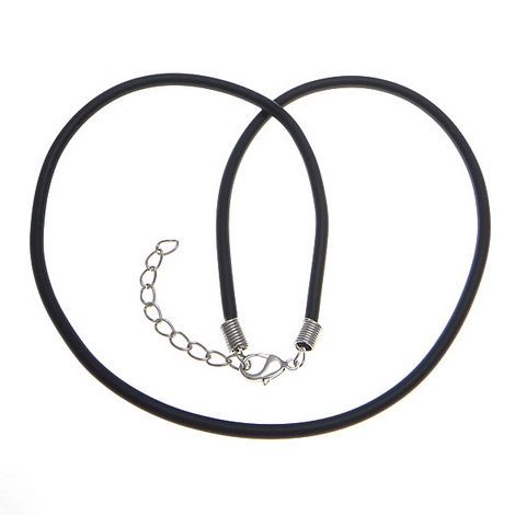 Levně S4U Kaučuková šňůrka na krk černá, tl. 3 mm - LR1128