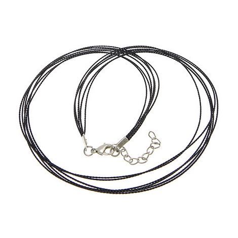 S4U Šňůrka na krk černá, 6 x 0,6 mm - LR1129