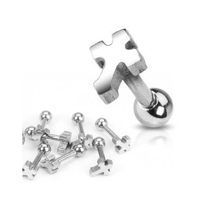 Cartilage piercing do ucha - kříž