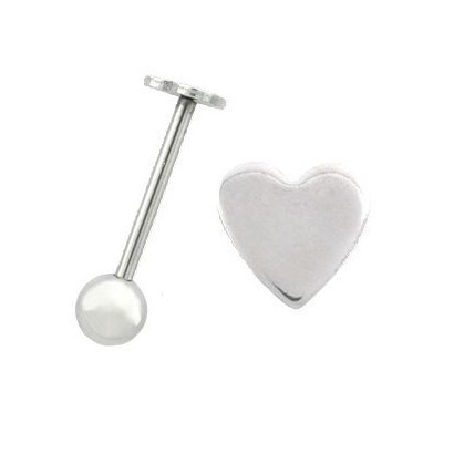 Piercing do jazyka - srdce