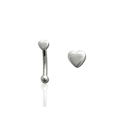 Piercing do obočí - srdíčko