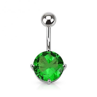 Piercing do pupíku, zirkon 10 mm