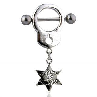 Levně Piercing do bradavky se štítem - BR01021