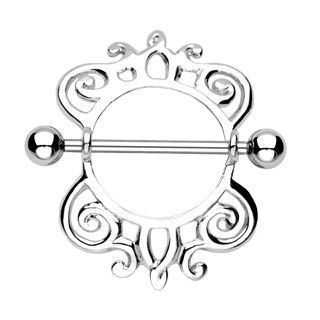 Levně Piercing do bradavky se štítem - BR01010