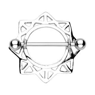 Levně Piercing do bradavky se štítem - BR01004