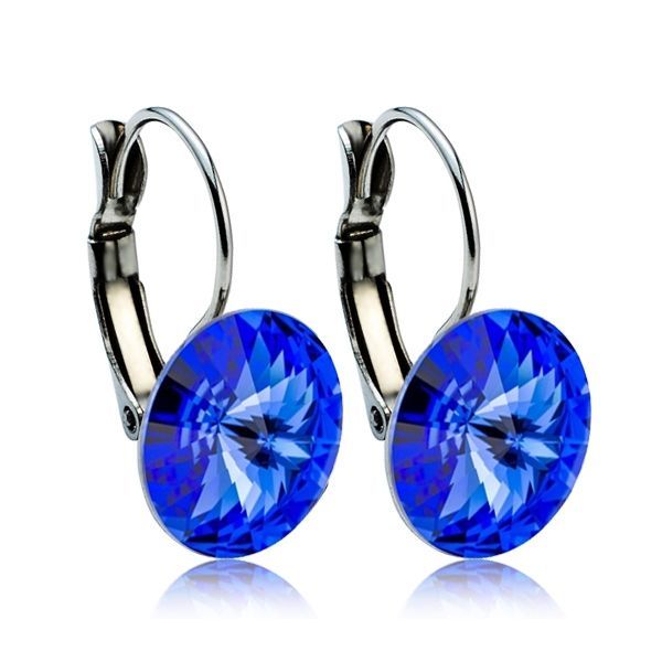 S4U Ocelové náušnice - Sapphire - NBSS005