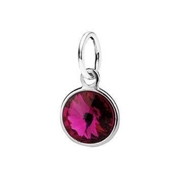 S4U Stříbrný přívěsek s kamenem Crystals from SWAROVSKI, barva: Fuchsia - CS3700-FS